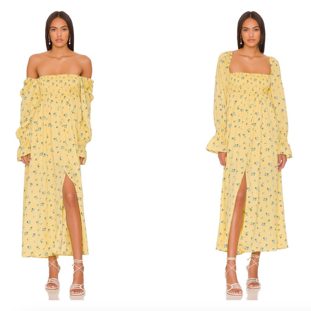 WeWoreWhat Smocked Maxi Dress